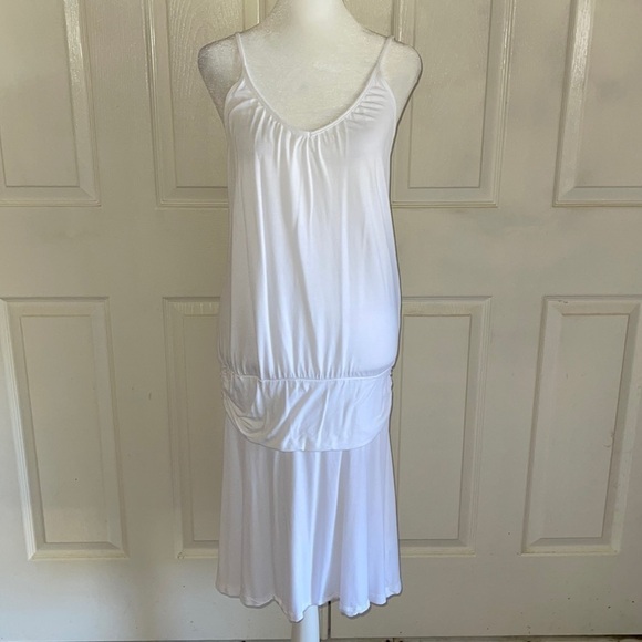 Lascana For Venus White Drop Waist Dress/Swim Cover - Picture 1 of 8